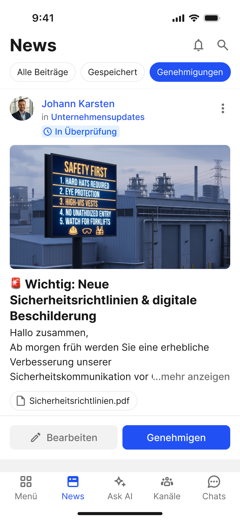 Draft post for John to approve