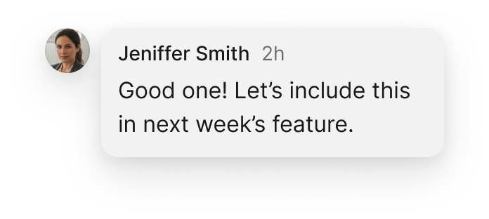 Jen's comment on the post